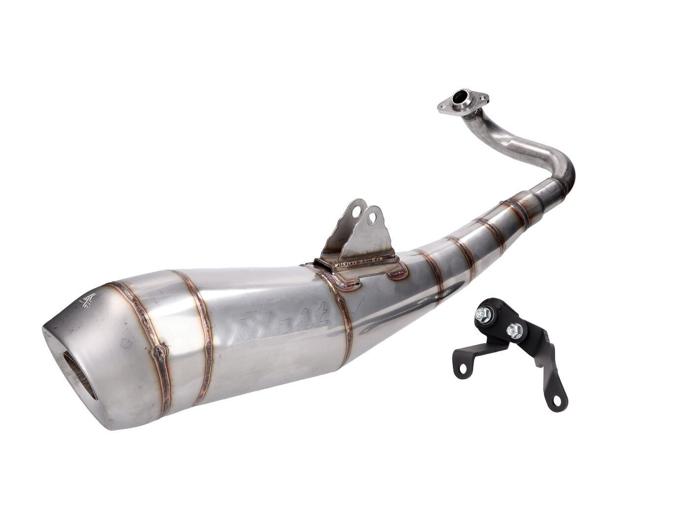Izpuh Arrow Street Aluminium Black (E-pass )- Piaggio / Gilera