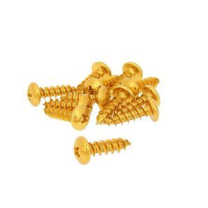 Vijaki - zlati alu. - 12 kom. M6x20