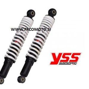 Zadnij amortizer (2 kosa) YSS Hydraulic 340mm - Black/White -Malaguti 125 , Kymxo Dink , Aprilia Leonardo 250