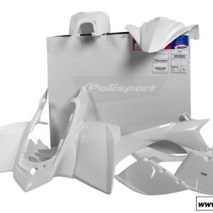 Komplet plastike Polisport White - Yamaha YFZ 450S 04- 08 - 7 delni set