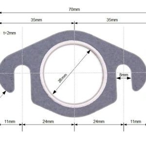Tesnilo izpuha - 26mm - O ring - Germany