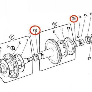 Ležaj menjalnika HK1612 PUCH ZA50