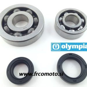 Set ležajev +oljnih tesnil-Olympia- Piaggio Hyper 4T- 50cc(do 2005)