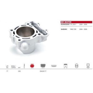 Cilinder Airsal 250cc - Kawasaki KX 250F 04-08 /Suzuki RMZ 250 04/06