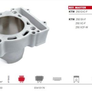 Cilinder Airsal 250cc -KTM EXC-F 250 06-13 / SX-F 250 05-12 / XC-F 06- 12 / XCF-W 06-13