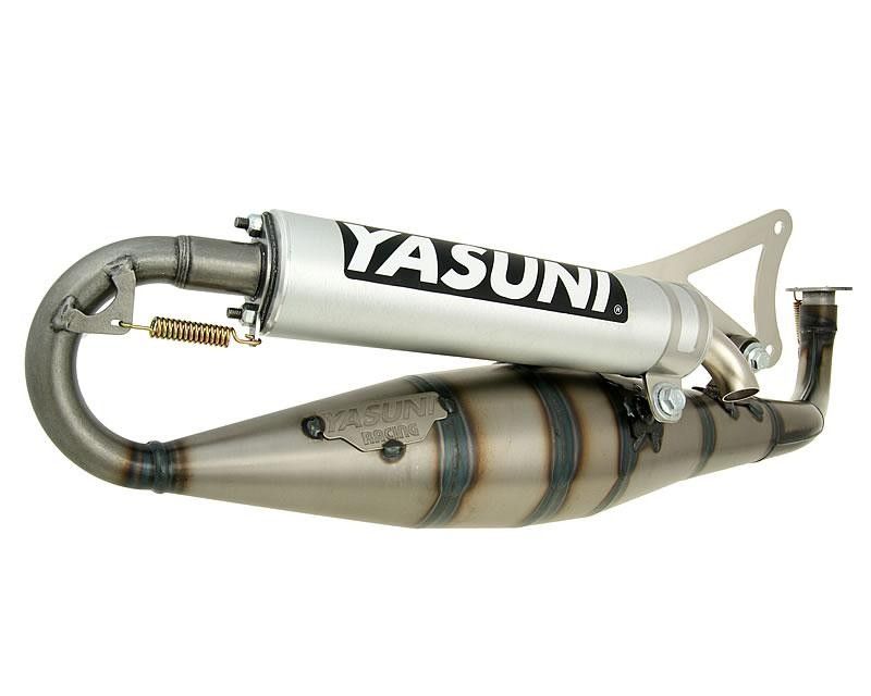 Izpuh Yasuni Carrera 16 alu -Minarelli Horizontal - Aerox , Neos ,SR50 , Area