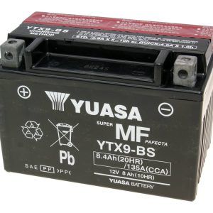 Akumulator Yuasa YTX9-BS DRY MF 12V 8Ah - brez vzdrževanja
