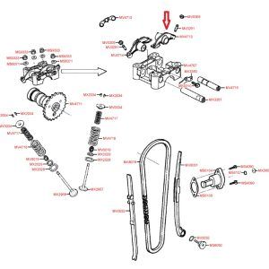 Ročica sesalnega ventila KYMCO MXU 150