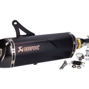 Izpuh Akrapovič Slip-On Line SS črni- Vespa GTS, GTV 125, 250, 300 E3, E4