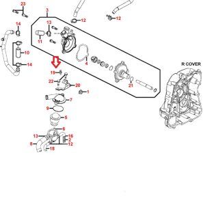 Senzor temperature glave cilindra Kymco Xciting 500i