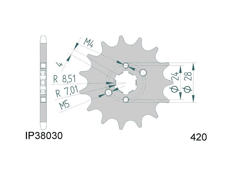 Verižni set kratek 11/62 z za Aprilia RX, SX, Derbi Senda R, SM X-Race, Gilera RCR, SMT 06-10