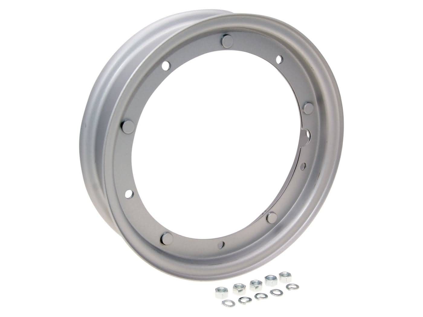 Platišče 10col - 2.10x10 srebrna- Vespa PV, ET3, PK, S, XL, XL2, 125, GT, Sprint, PE, Lusso, T5, LML Star, Delux