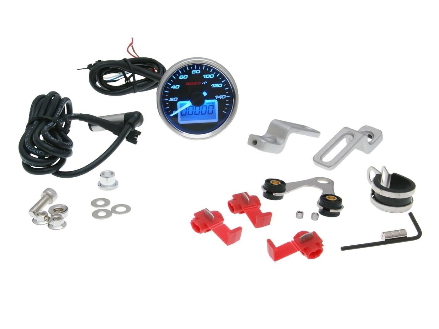 Merilnik hitrosti Koso D55 GP Style max 160km/h (z ABE)