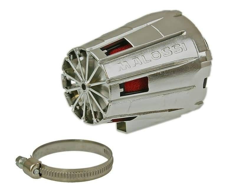 Zračni filter Malossi Red Filter E5 Racing Boxed 38mm 30° krom