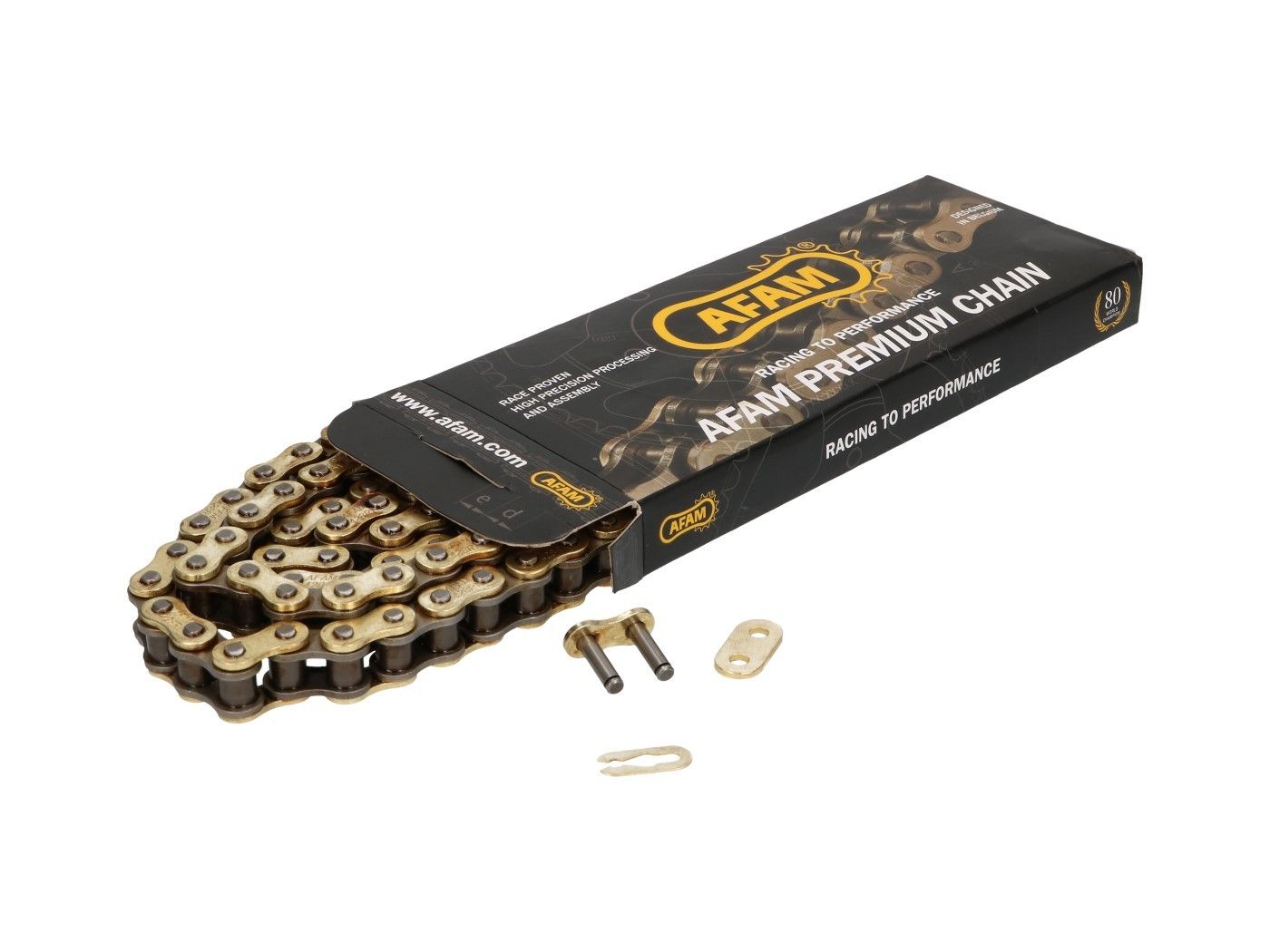 Veriga AFAM reinforced gold - 428 R1-G x 120