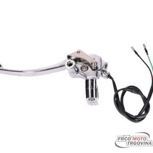 Rear brake lever with Chrome GY6 Grand Retro handle - d. 25mm handlebar