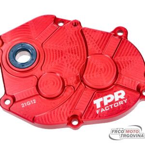 Racing TPR Factory CNC red anodized gearbox cover for long type Minarelli