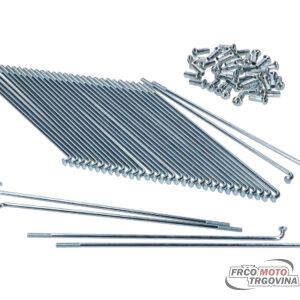 Spokes set 1.2x158mm 17 inch for Piaggio Bravo, Boxer, Ciao (rear wheel)