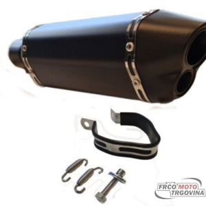 Exhaust silencer - GY6 E4 / E5 (bend V-5690)