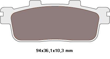 Organic brake pads for Peugeot, SYM, TGB - Image 3