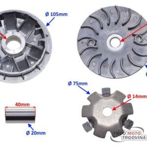 Vario set with ECU unit (open) - Longjia LJ50QT-9M