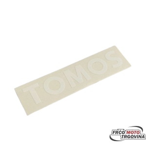 TOMOS sticker - white