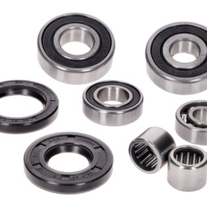 gearbox bearing set w/ oil seals for Piaggio 125-150cc 2-stroke Sfera, Skipper, Vespa ET4, M01, M04, M15 engine