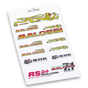 Malossi 3D Sticker Set – 14×24 cm – Multicolor Logo Decals
