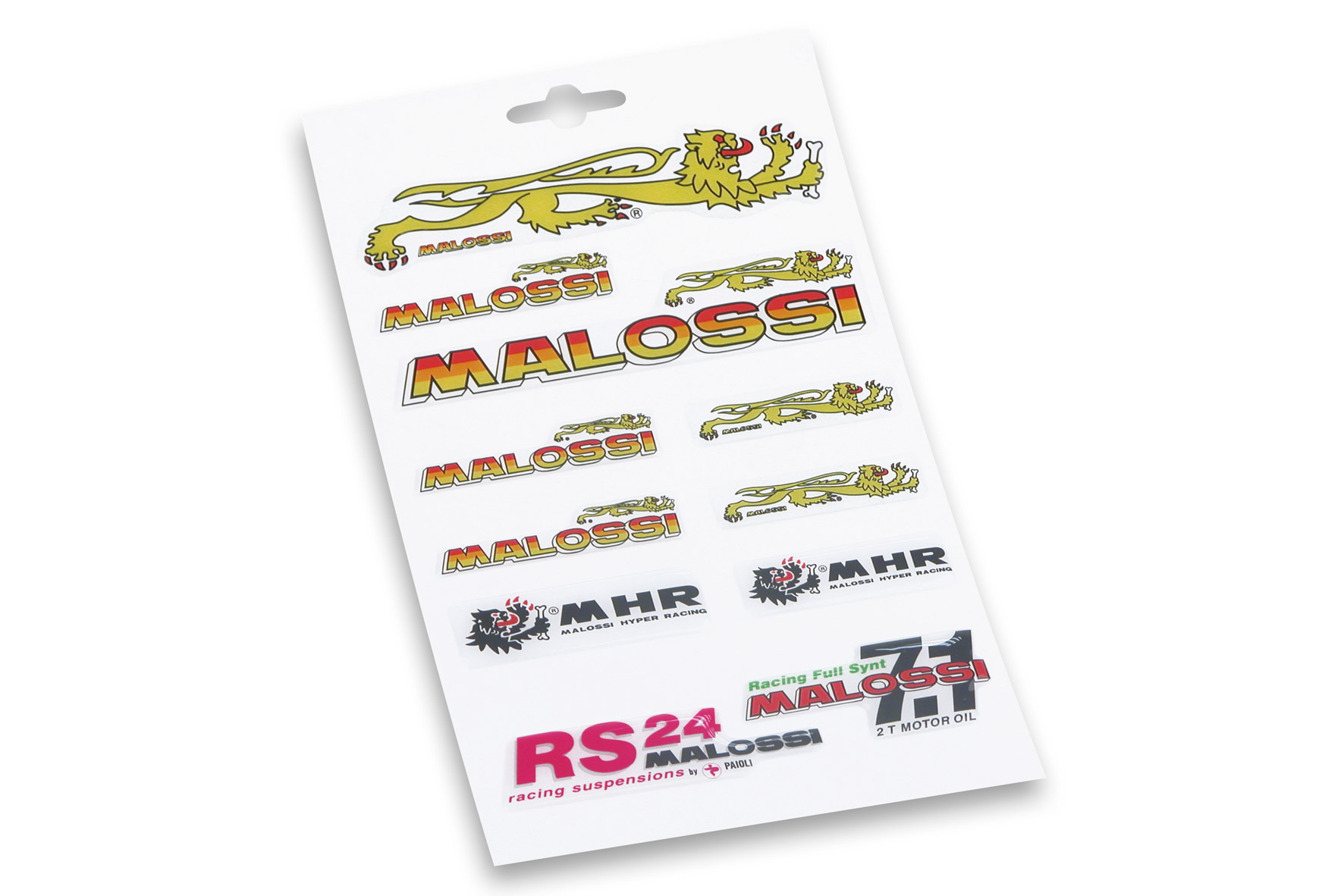 Malossi 3D Sticker Set – 14×24 cm – Multicolor Logo Decals