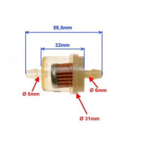 Mini Fuel Filter – for 6 mm Fuel Line
