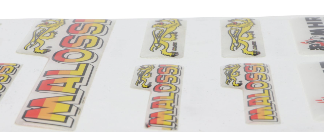 Malossi 3D Sticker Set – 14×24 cm – Multicolor Logo Decals - Image 3