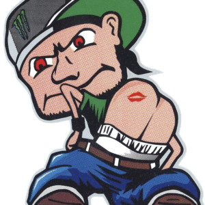 Sticker “Kiss my ….” (10 × 12 cm)