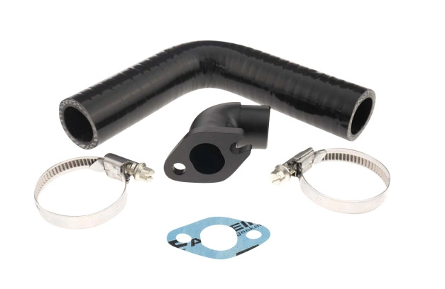 Intake Manifold MLM – Tomos A55 PHVA 18 mm – 90° with Silicone Coupler