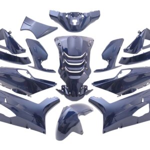 EDGE plastic fairing set – 14-piece, blue metallic, for Peugeot Speedfight 4
