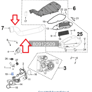 Intake Filter Hose – Peugeot Kisbee EFI – Original