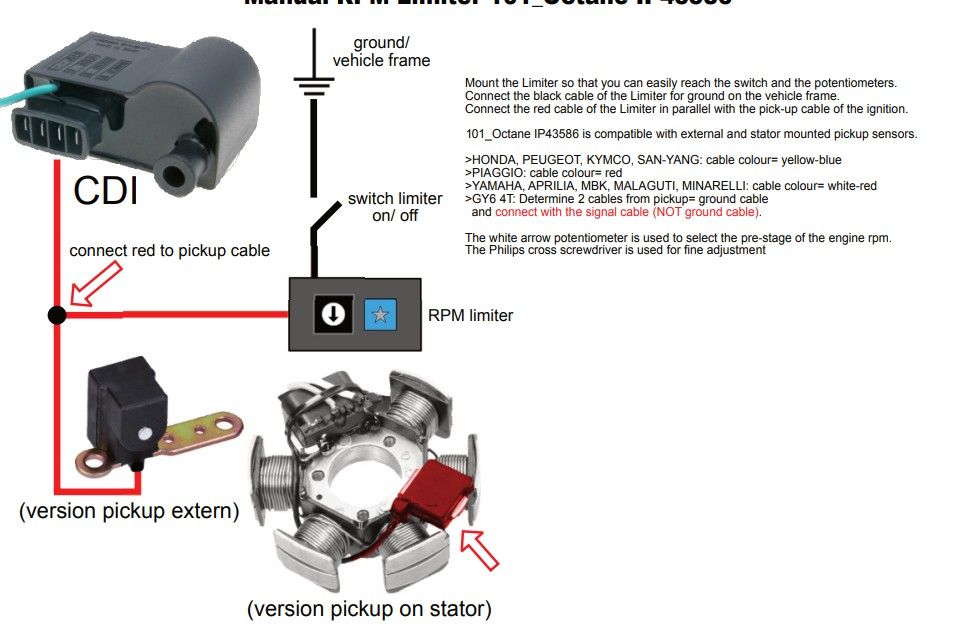 Rev limiter adjustable w/ toggle switch - universal - Image 2
