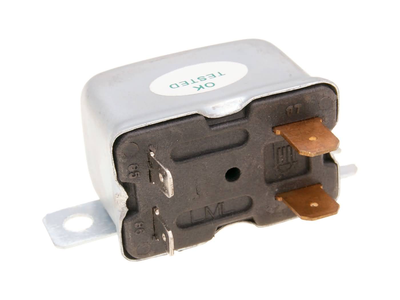 Starter solenoid / high beam relay 12 V for Piaggio Ape, Aprilia, Vespa, LML