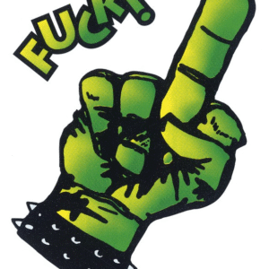 Sticker – Middle Finger (10 × 12 cm)
