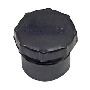 Fuel tank cap 33 mm – black (plastic) for Piaggio Ciao, Citta, Peugeot 103
