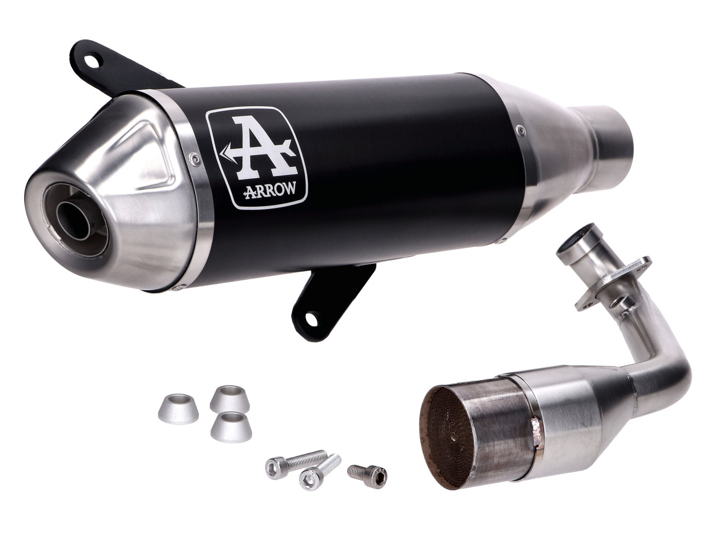 Arrow Urban exhaust system with catalytic converter – black | Vespa GTS 310 (E5+)