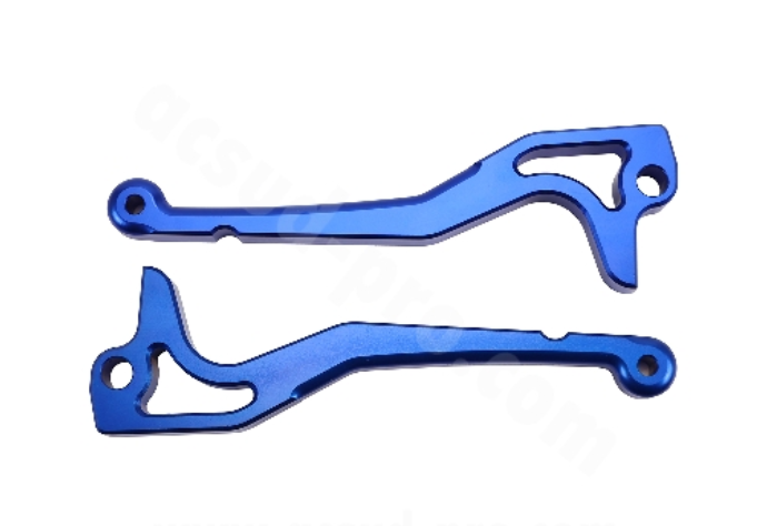 Brake levers set Carenzi CNC for Yamaha Nitro, Aerox, CPI GTR - Blue