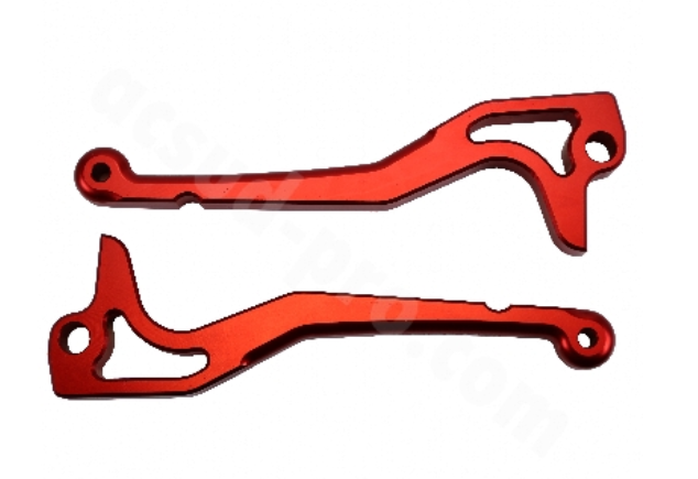 Brake levers set Carenzi CNC for Yamaha Nitro, Aerox, CPI GTR – Red
