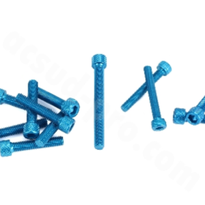 Set of crankcase bolts TNT blue Minarelli AM6   12 pcs