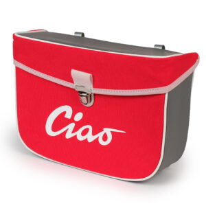 Side bag – MOTO NOSTRA – Piaggio Ciao – red/grey