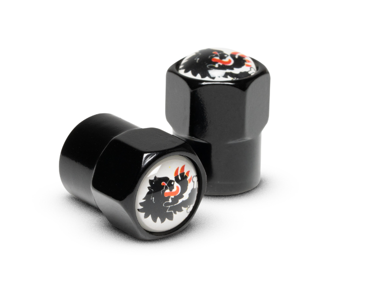 Decorative valve cap Malossi – 2 pcs – black