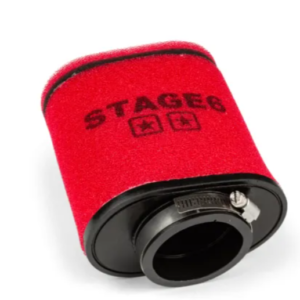 Sport air filter Stage6 Double-Layer – 70 mm (red)