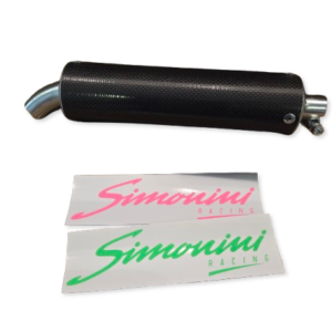 Exhaust Silencer Simonini Racing CARB/KEV 55x200 mm Ø20 mm Universal