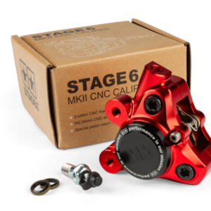 Brake caliper CNC alu Stage6 Minarelli / Piaggio / Peugeot – red