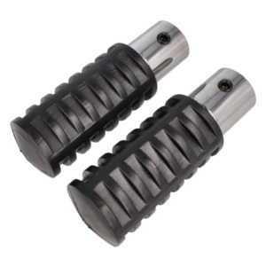 Foot Peg Set Buzzetti - Round Model - Black - Puch Camino / Piaggio Ciao