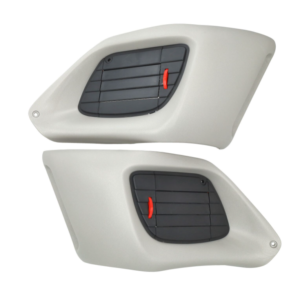 Side Air Vent Kit (Gills) + Mesh Grilles - Grey - Gilera Runner 50 / 125 / 180 / 200